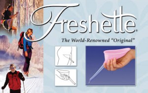 A handy illustration demonstrates to "wilderness enthusiasts" how to properly position the funnel in order to avoid peeing down one's leg. This is not as easy to accomplish as you might think.