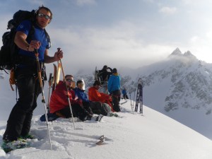 On the summit of Ama Dablam II.