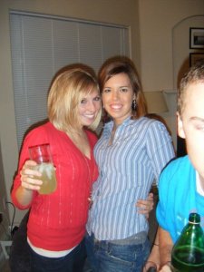 See? I was just a perfectly normal twenty-year-old. I know. LOTS of eyeliner. Also I'm sure that's apple juice.