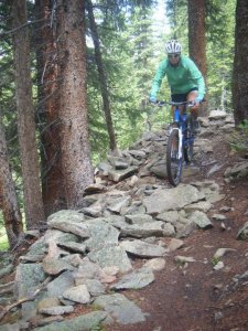 Conclusion: Copper Mountain is way scarier on a bike than on skis. Of course, the inverse is true; the places we like to play