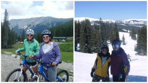 Copper Mountain, in winter and summer 2010.